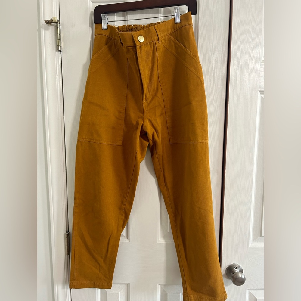 Gold Big Bud Press Pencil Pants